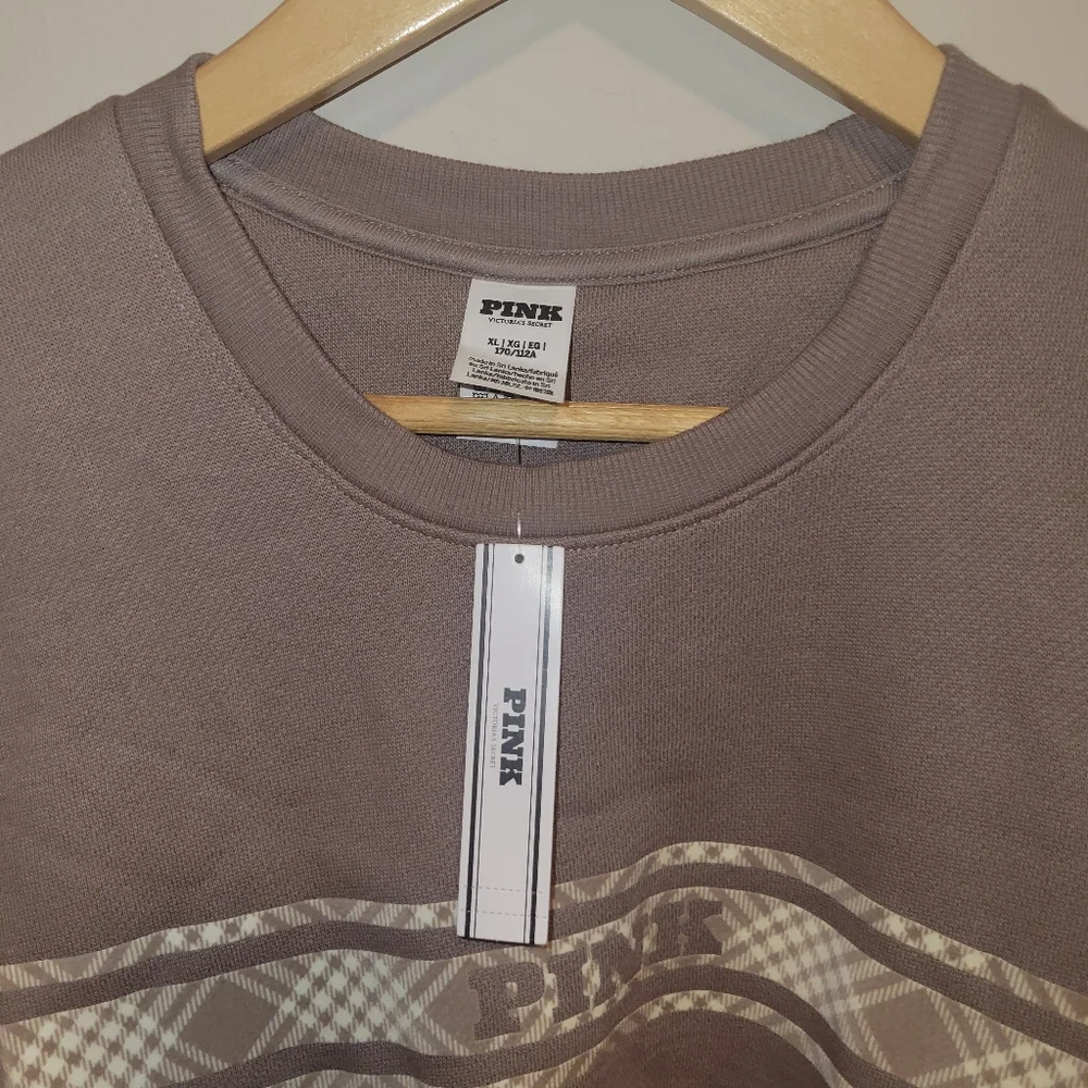 VS PINK mushroom oversized logo crewneck xl